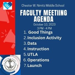 Faculty Meeting Agenda 10/10/23